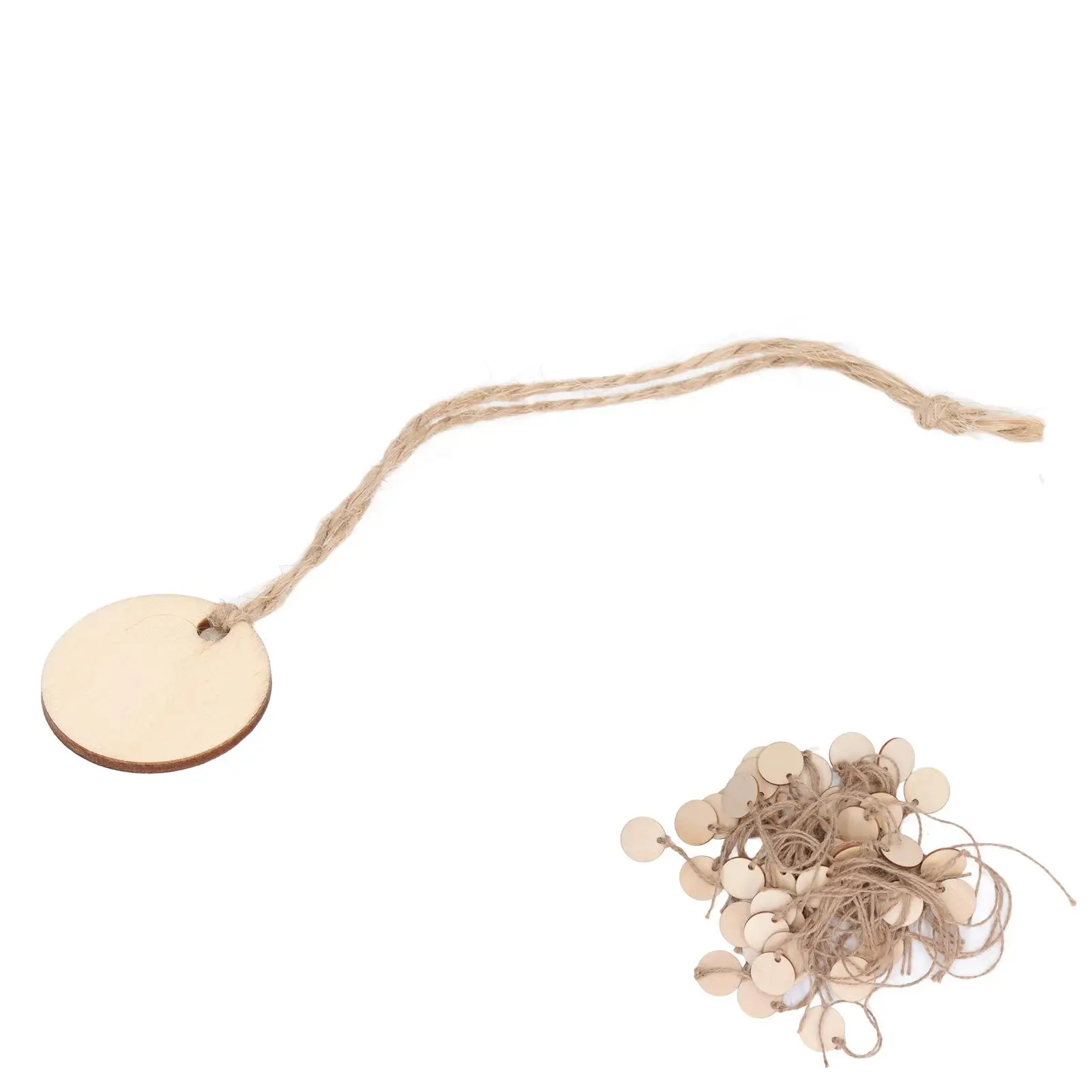 Wine Bottle Tags DIY Crafts Glossy Burr Free Poplar Wood Round for baby Shower Gift Tags