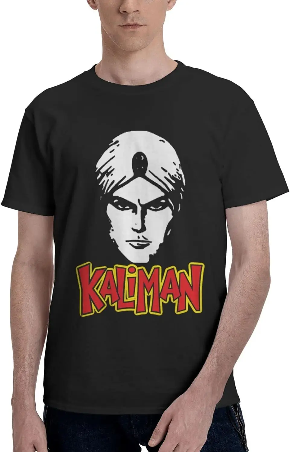 

Футболка мужская с круглым вырезом, хлопковая Повседневная рубашка с коротким рукавом, с Аниме Манга калиман, на лето