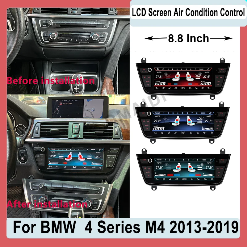 

ЖК-экран для кондиционирования для BMW 4 серии F32 F33 F36 M3 F80 M4 F82 F83 2013-2019, голосовая панель переменного тока, дисплей, сенсорное управление