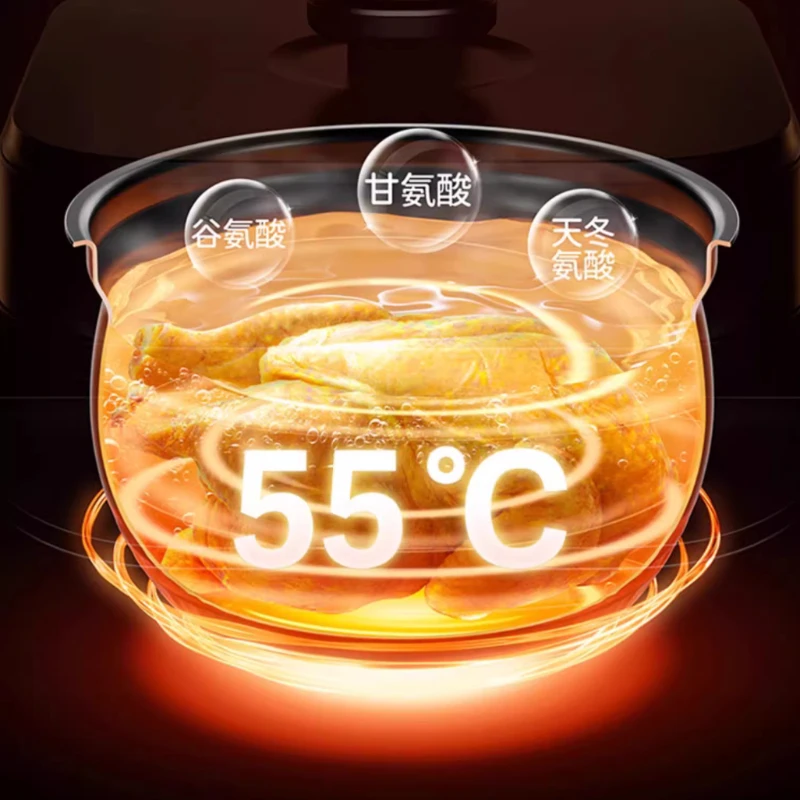 Electric Pressure Cooker 220V 5L Large Capacity Stainless Steel Inner Pot Smart Rice Cooker Kitchen Appliance