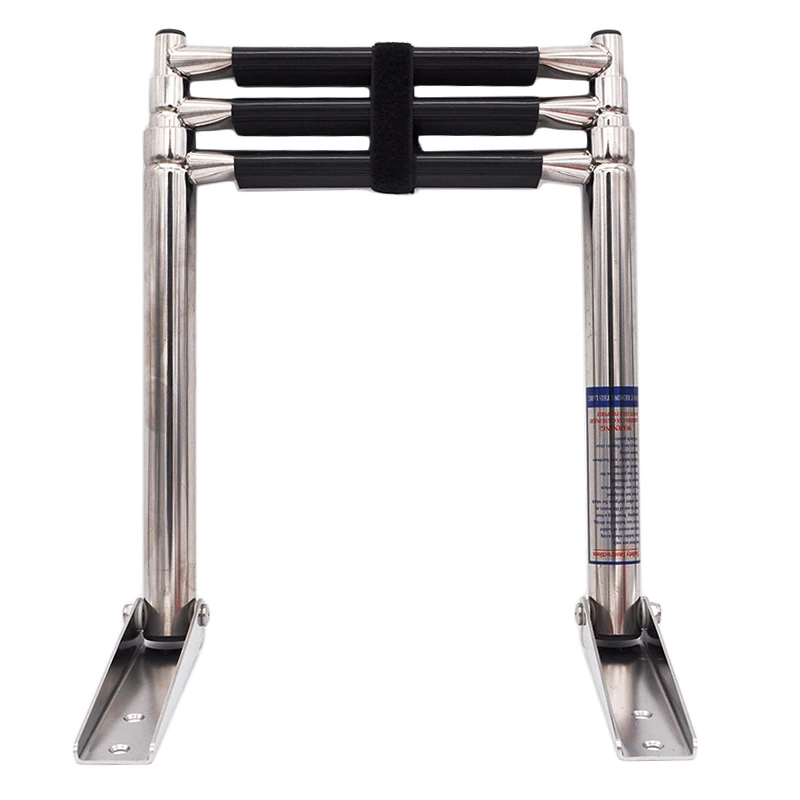 

3 Step Stainless Steel Telescoping Boat Ladder Swim Step 3 Step Ladders for Marine Boat Yacht Swimming Pool