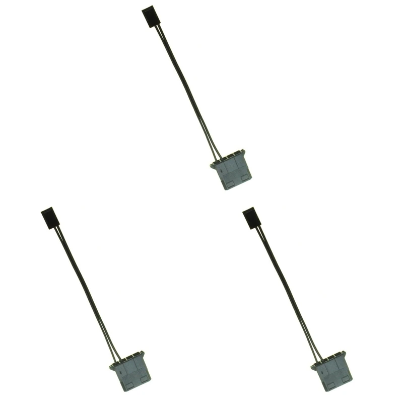 

3Pcs IDE To 3 Pin Fan Power Cable Molex D Plug Power To 3 Pin Connector Computer PC Cooling Convertor Cable