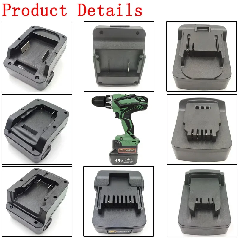 Convertitore Adattatore Per Batteria Agli Ioni Di Litio Hitachi/Hikoki 18V Cambia Per Utensile Elettrico Al Litio Makita/Dewalt/Milwaukee 18V