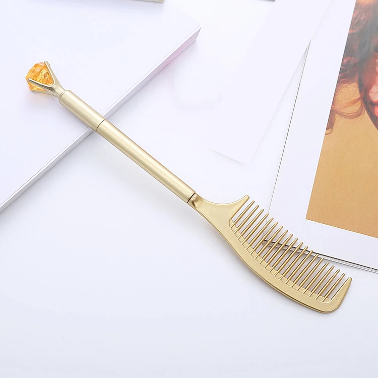 

100Pcs Diamond Comb Modeling Gel Pen, Lovely Stationery, Student Fountain Pen, Office Supplies Signature Pen