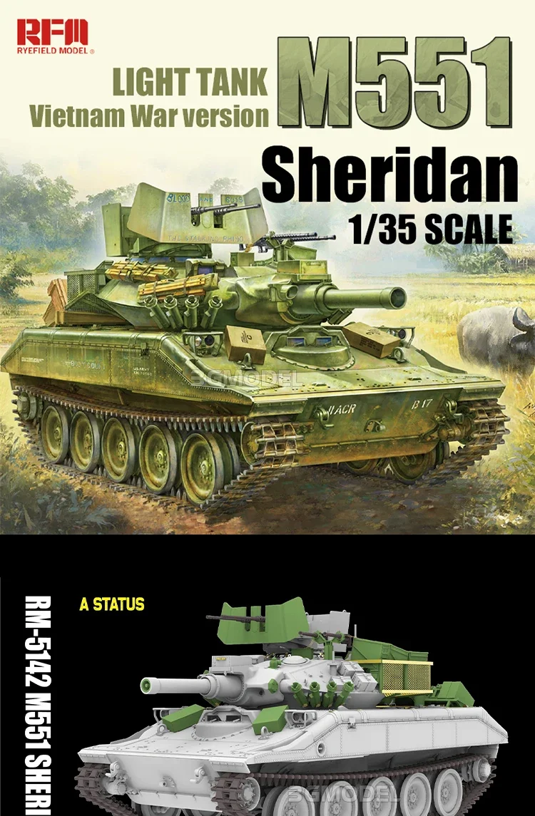 M551 SHERIDAN 1/35スケールモデルキット Amazon.com: Tamiya 35365 1/35 US Airborne Tank M551 Sheridan