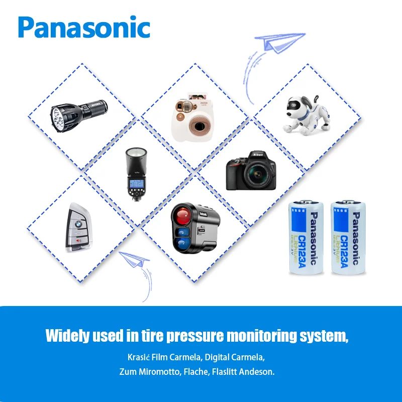 PILE CR123A LITHIUM POWER PHOTO 3V 1400mAh BL1 PANASONIC / MEGA-PILES