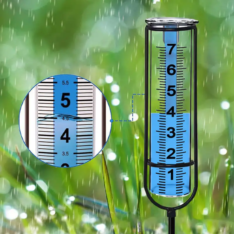 

Rain Gauge Rain collector outdoor Garden simple rain watch Rain Water Measuring Tool Lawn Durability instrument