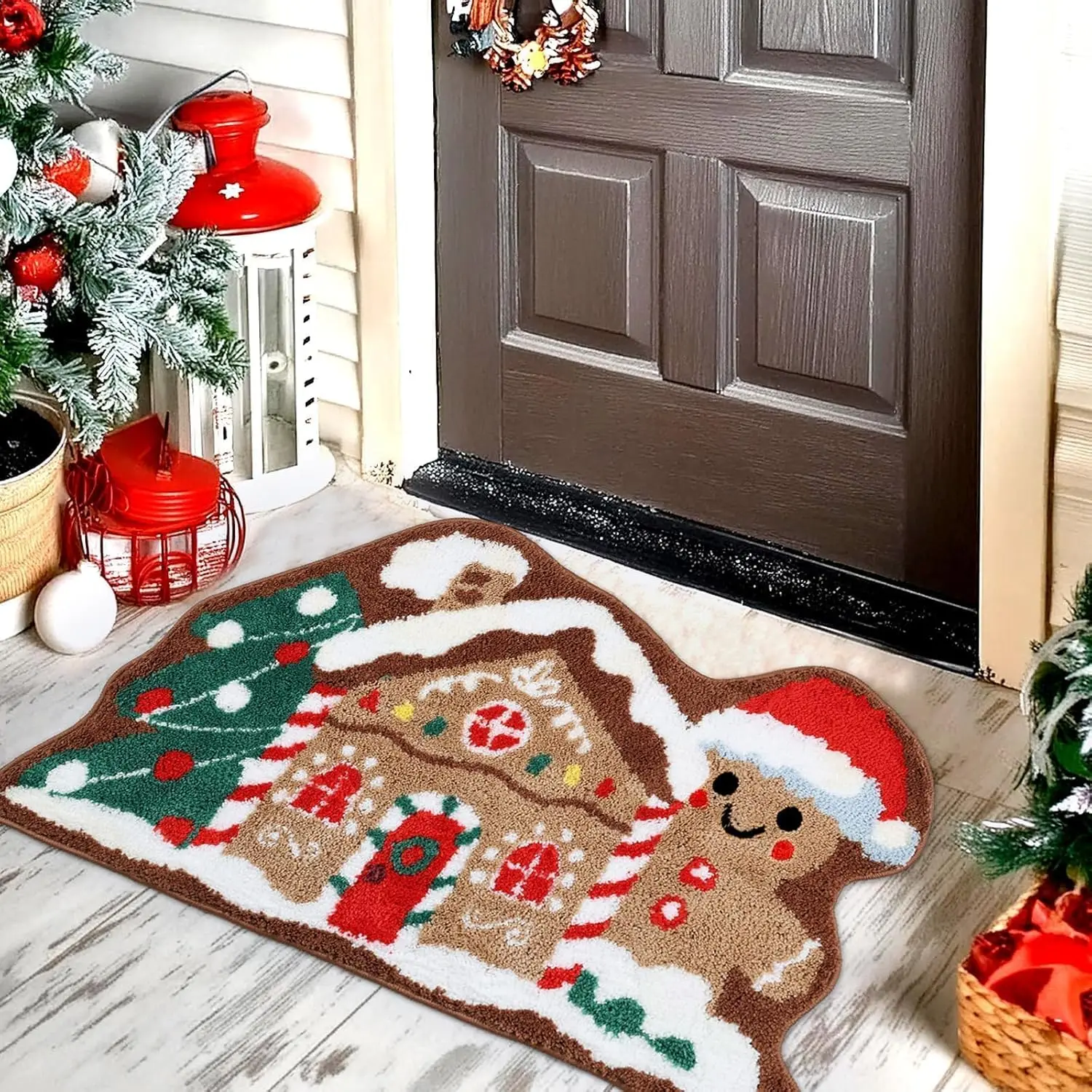 Christmas Gingerbread House Rug 4