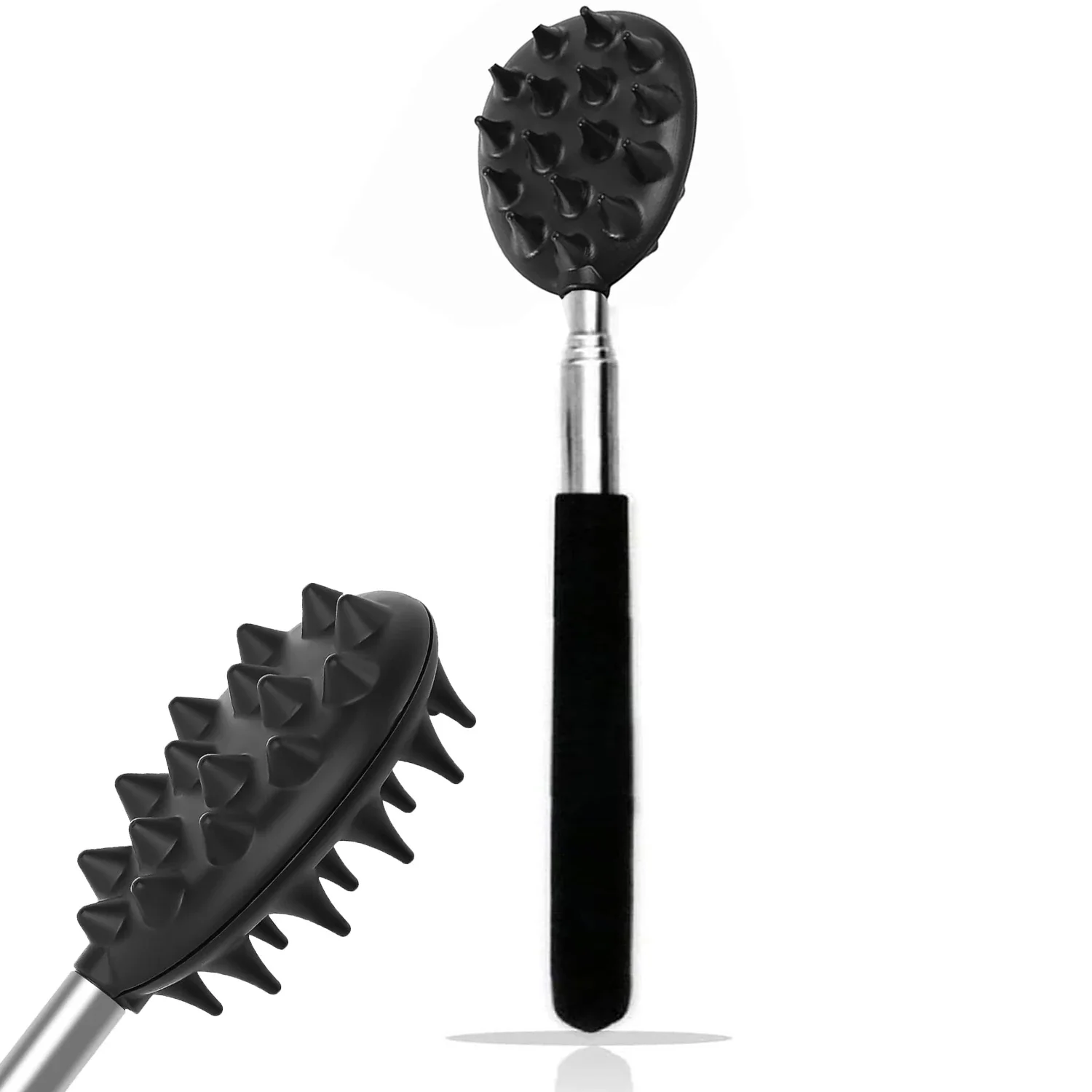 Portable Extendable Back Scratcher Stainless Steel Telescoping Back Scratcher for Both Human and Pets Extendable Back Massager
