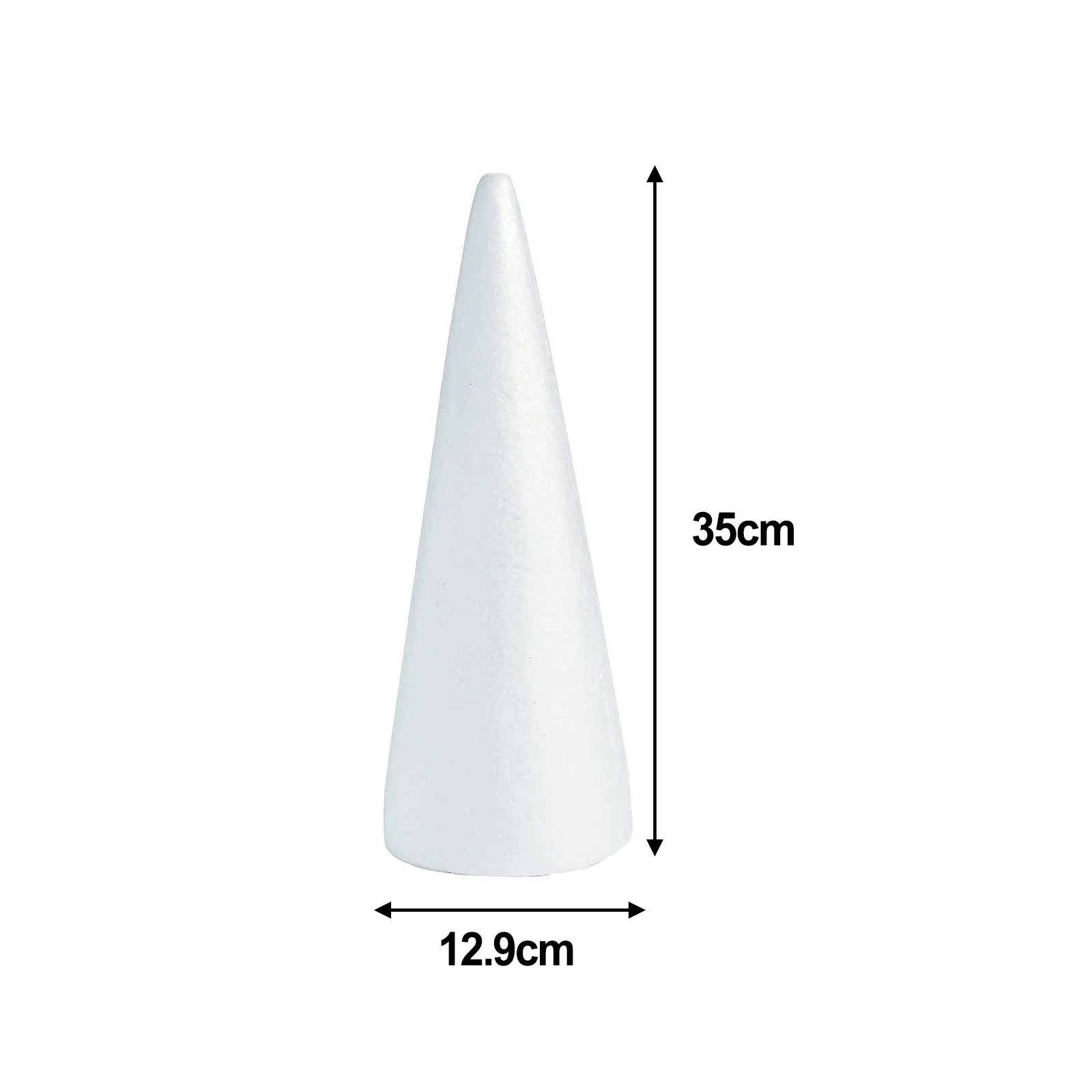 Schaumkegel, Kegel, Basteln, Weihnachtsbaum, Basteln, Polystyrol, weiße Blumenformen, Kinder, Modellieren, geformtes Kinderzubehör – Detail 12