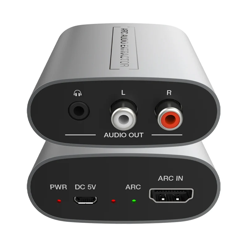 Earc 4K 60Hz Decoder Audio Digitale/Analogico Hdmi Arc Hdmi Estrattore Audio L/R 3.5 Jack Lpcm Per Amplificatore Soundbar Cuffie Hdtv