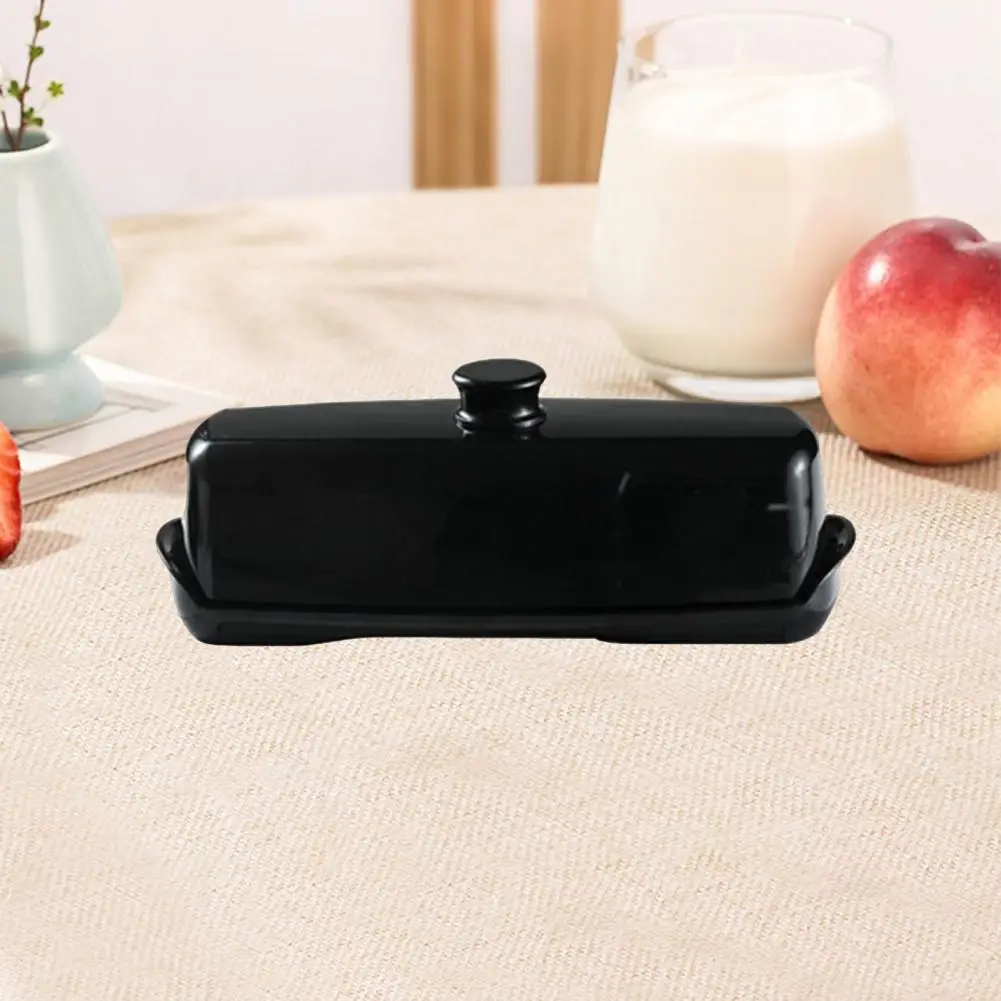 Butter Holder for Fridge Butter Storage Container with Lid Easy Grip Handle Dishwasher Safe Dish for Kitchen Home
