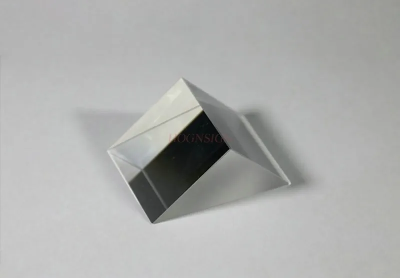 Physics teaching Right Angle Prism Triangular Prism Optical Glass 10mm High Precision Instrument Uncoated Standard Accuracy