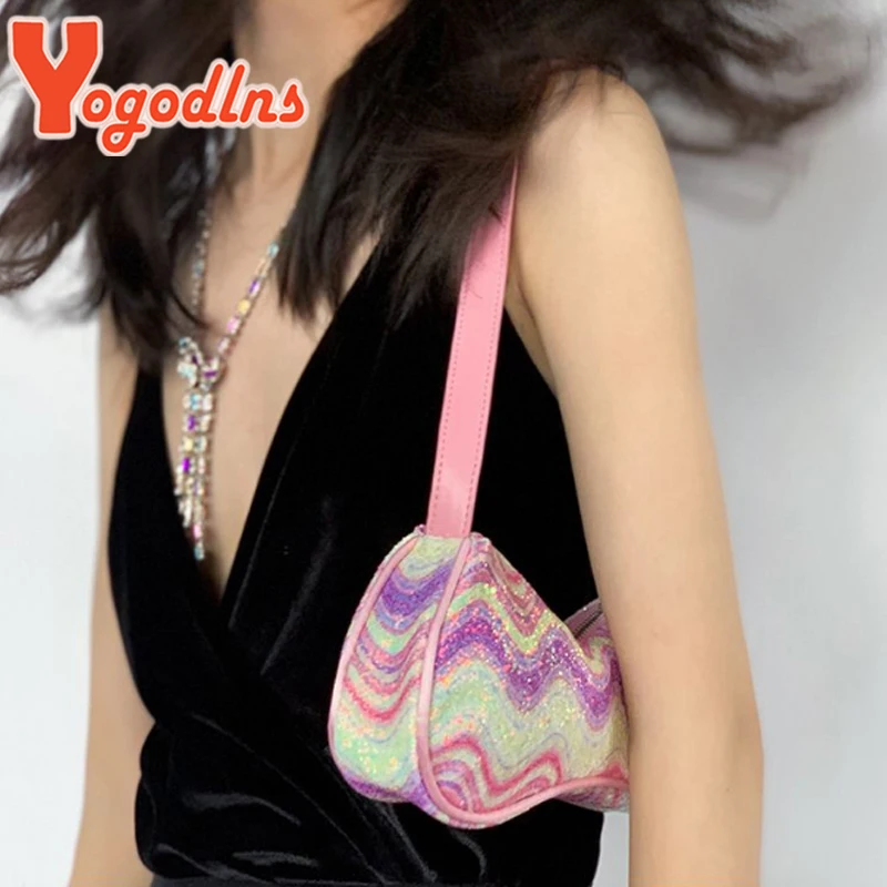 Women Shoulder Bag Fashion Travel Handbags PU Leather Casual Elegant Exquisite Y2K Spice Girl Pink Designer Handbags