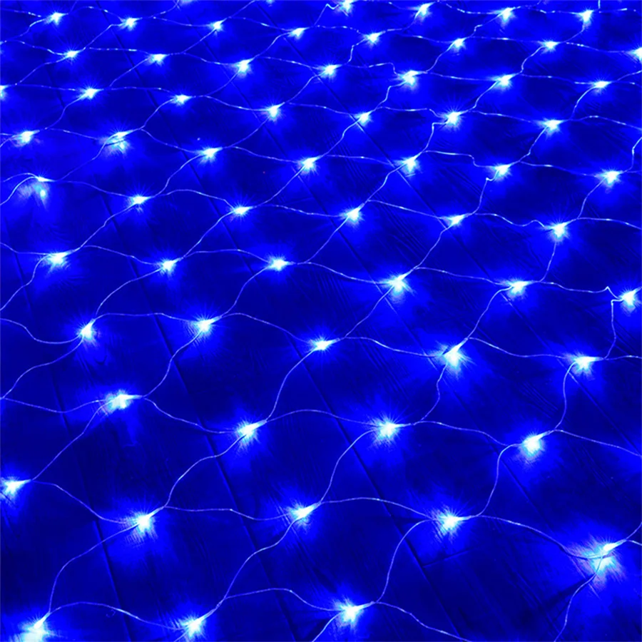 thumbnail image 1 of Thrisdar 3X2/6X4M Luces de red navideñas para exteriores, luces de cadena de malla conectables para árboles, arbustos, bodas, decoración de jardín, 1 of 5