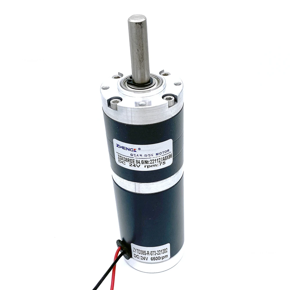 do motor da engrenagem cc 12v 24v diametro de 38mm 02