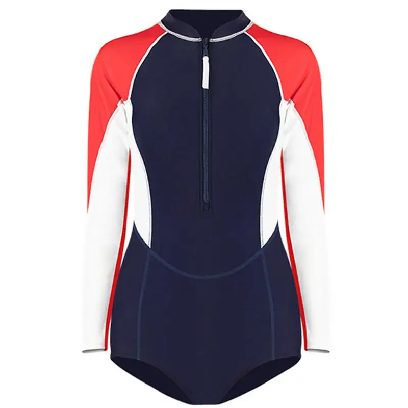 

Women's One Piece Swimsuit UPF 50 Zipper Surfing Wetsuit Slimming Women's Bathing Suit UPF 50