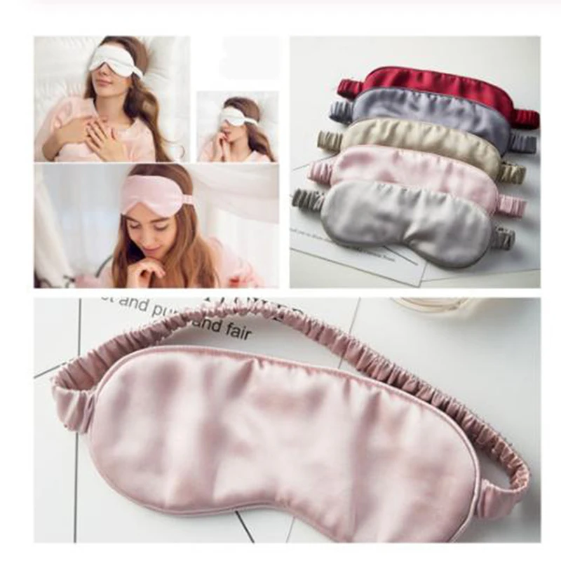 

1 Pc Eyepatch Blindfolds Eyeshade Silk Double-Side EyeShade Sleeping Eye Mask Cover Health Sleep Light Shield