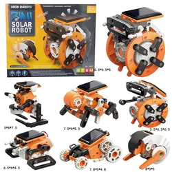 Juguete 7 en 1 para montar, robot solar autoensamblado 7 en 1, robot inteligente