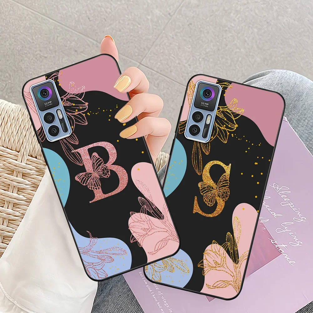 Luxurious Soft Silicone Bumper Phone Case with Elegant Letter Design - Premium Protection