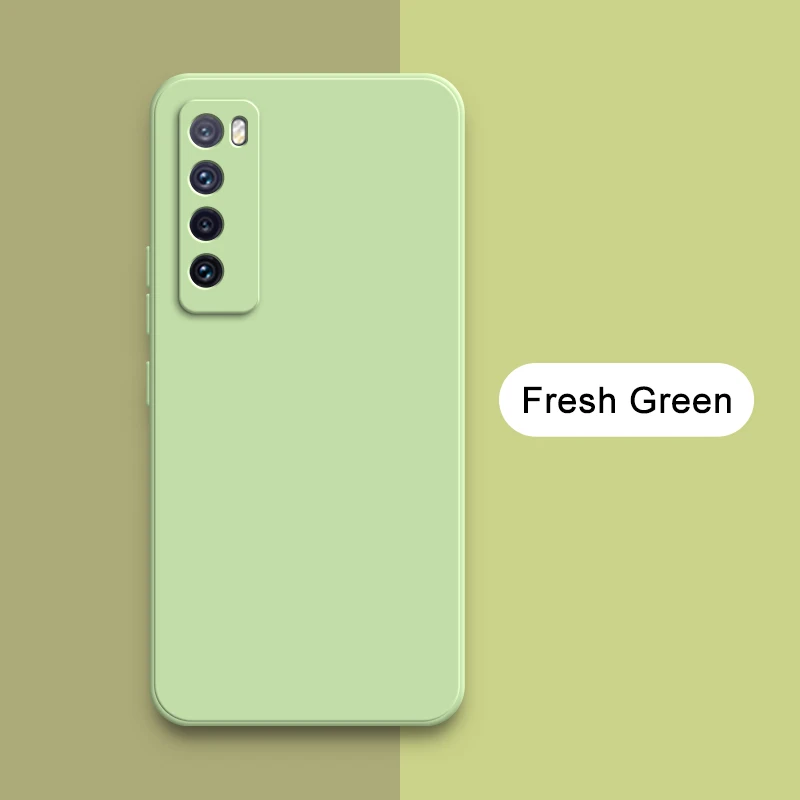 Premium Shockproof Square Liquid Soft Silicone Phone Case