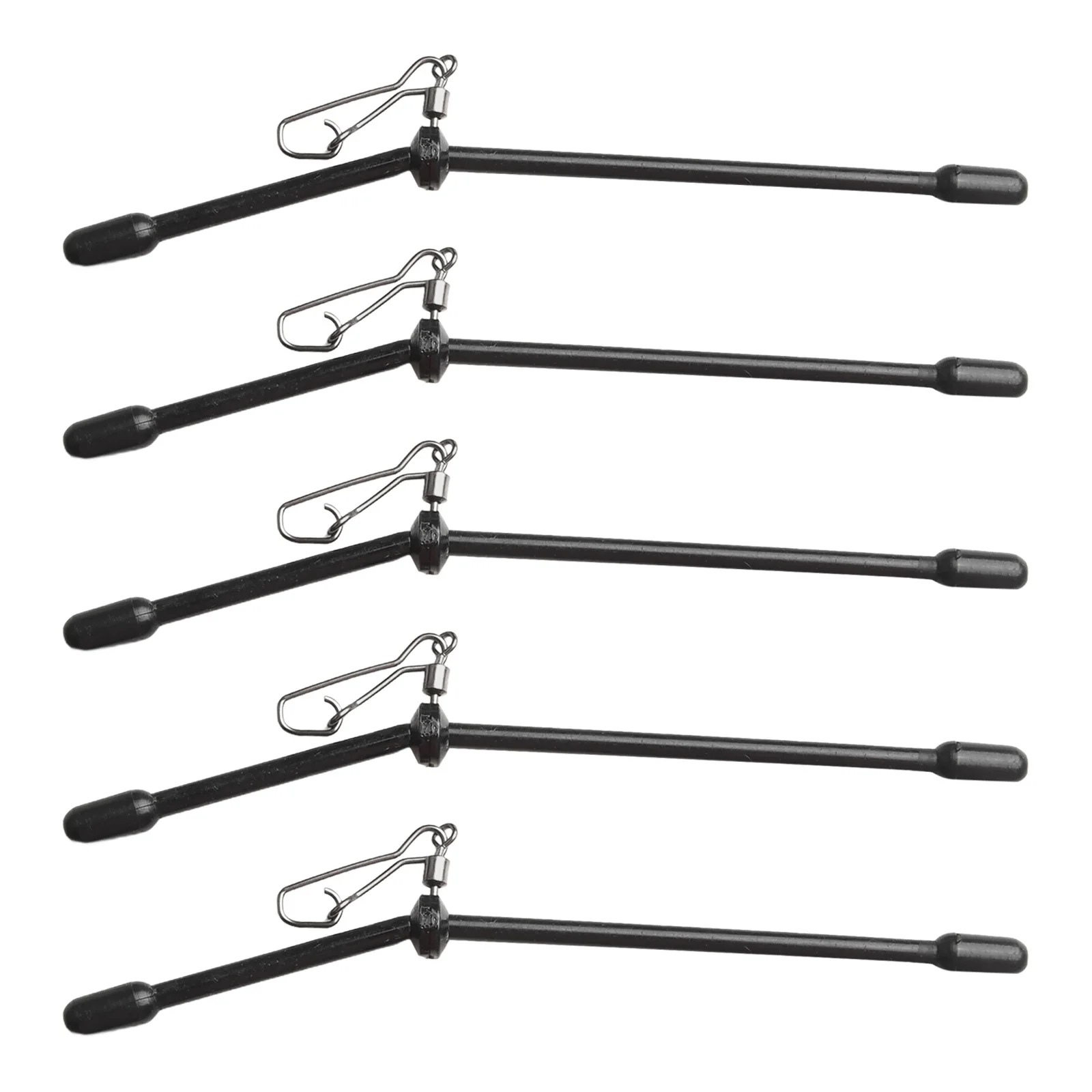 5 Stück Angeln Anti-Feeder Boom Spacer mit Druckknöpfen Balance Connector Tackle Rolling Swivel Snaps Balance Connector – Detail 22