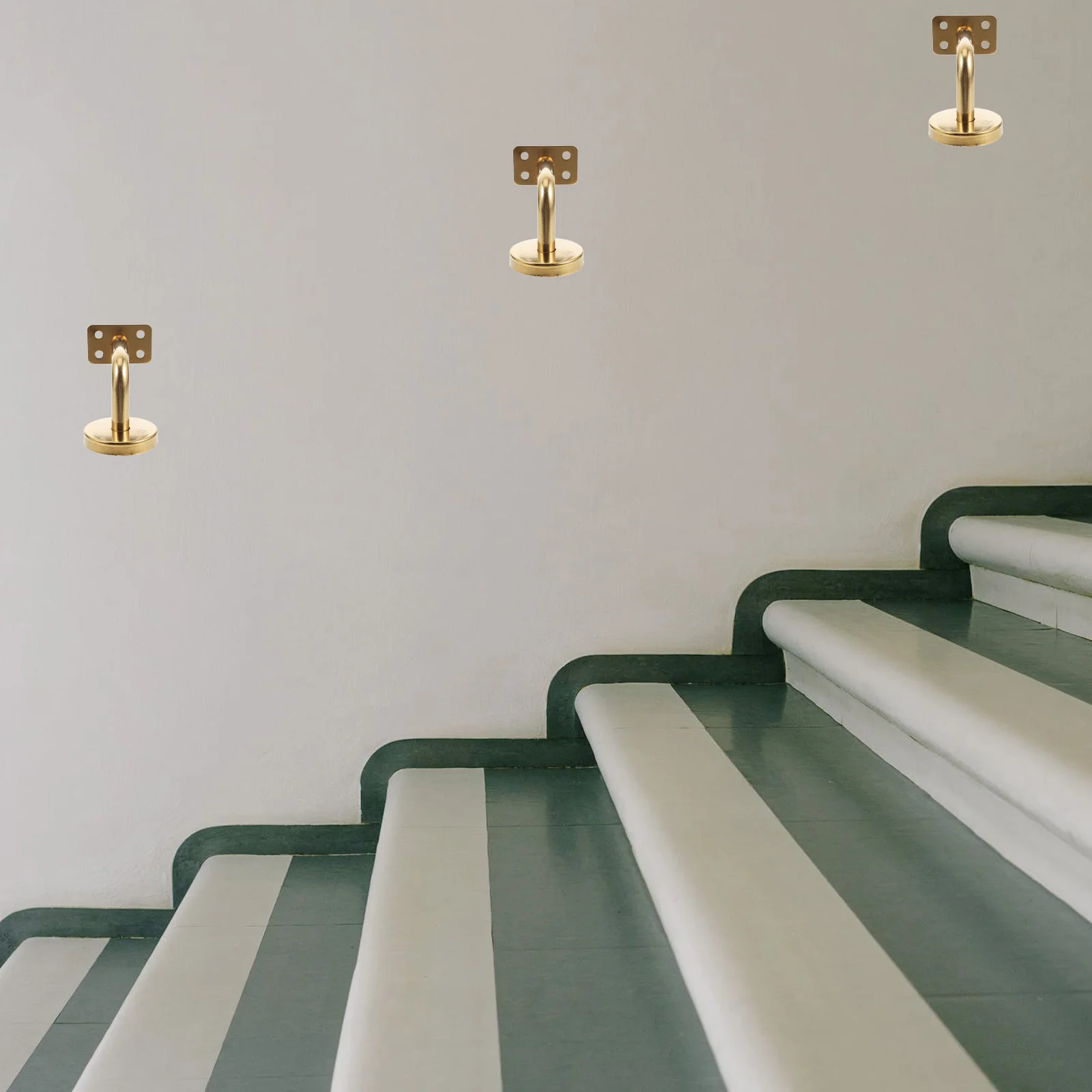 2 Pcs Staircase Stairway Wall Rail Bracket Column Support Accessory Stairway Handrail Support Holder