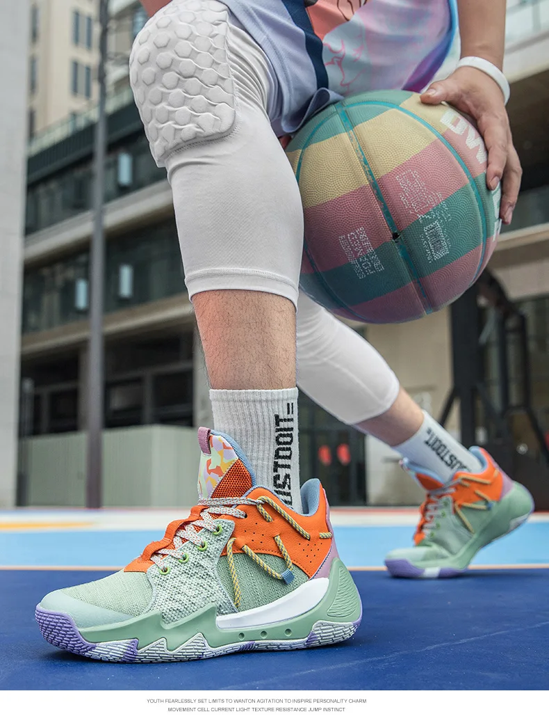 Chaussures de basket-ball haut de gamme, antidérapantes, résistantes aux chocs, confortables, à la mode, de haute qualité_voghion.com