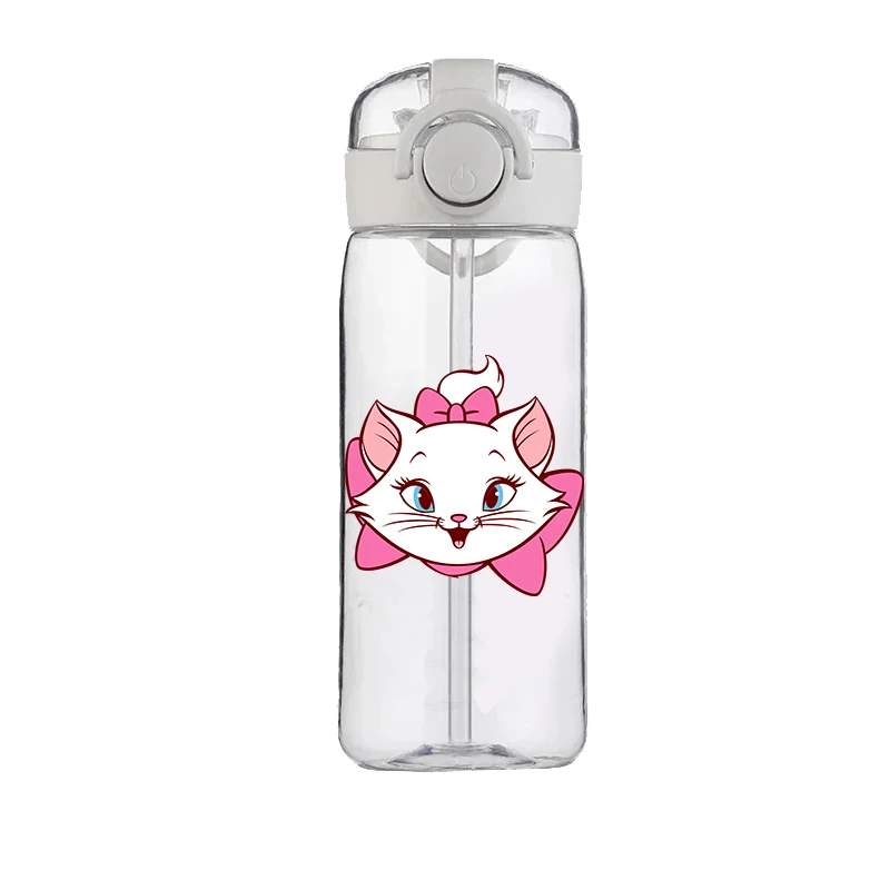 Disney Marie Cat Straw Cup for Boys Girls Children Anti-drop and High Temperature Resistant Large-capacity Convenient Water Cup 3