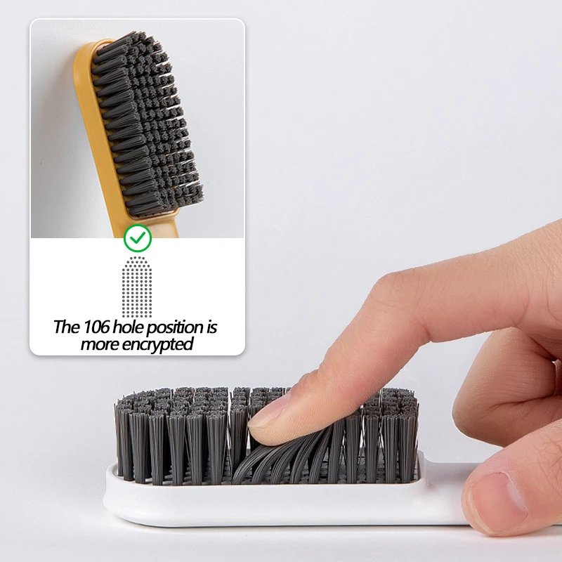 Brosse Polyvalente à Poils Souples Et Longue Manche, Nettoyeur De Chaussures Pour La Maison, Accessoires De Nettoyage De Baskets à Linge Portables Durables