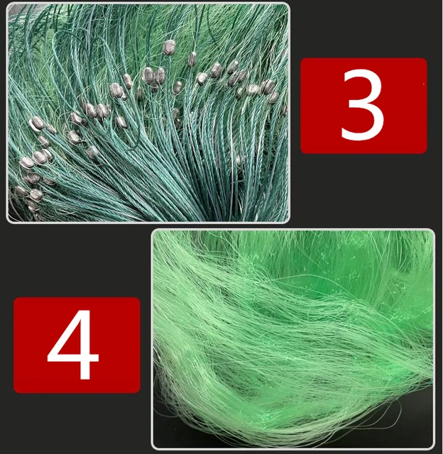 Finefish 50m 100m Fishing Net 3 Layers Monofilament Network With Float Outdoor Catch Fish Gillnet Trap Gear 4