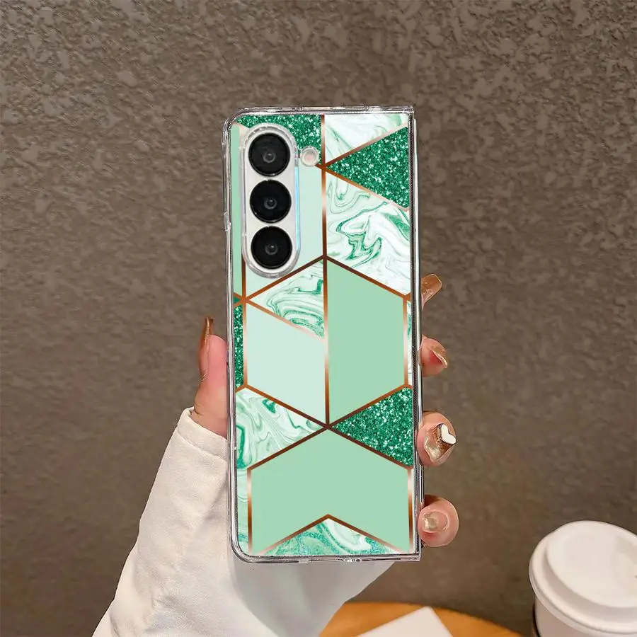 Transparent Soft Marble Phone Cover Case