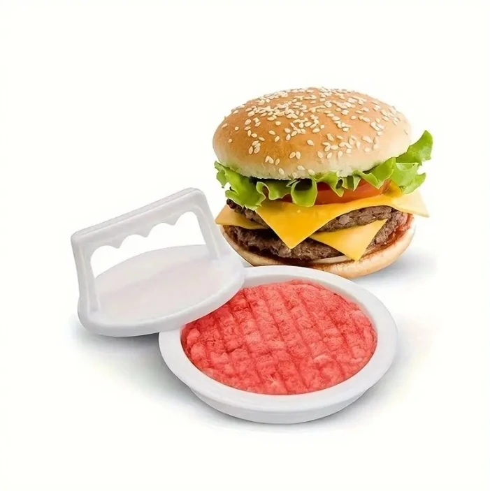 Burger Press Patty Maker Mold Meat Hamburger Maker Hamburger Press Round Shape Non-Stick Chef Cutlets Meat Beef Grill