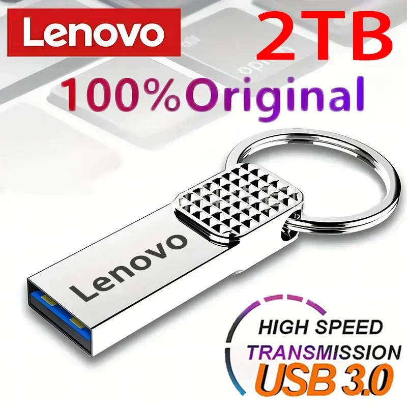 USB Flash Drive Lenovo USB 2TB OTG Metal USB 3.0 Pen Drive Key 1TB Type C High Speed 128gb Mini Waterproof Memory Stick