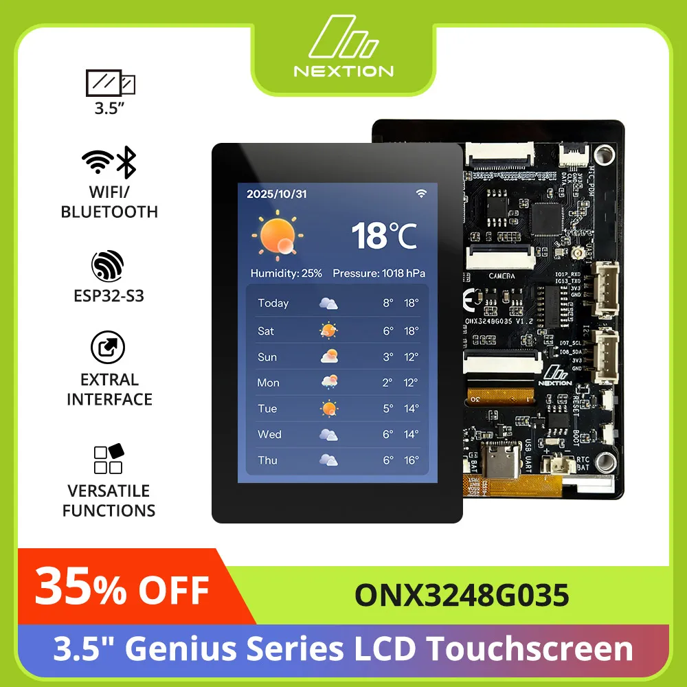 บอร์ดพัฒนาหน้าจอสัมผัส ESP32-S3 3.5 นิ้ว