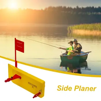 Fishing Planer Board EVA Foam Bottom Angle Adjustable Trolling Push Button Splashing Float Boat Fishing Trolling Accessory 3