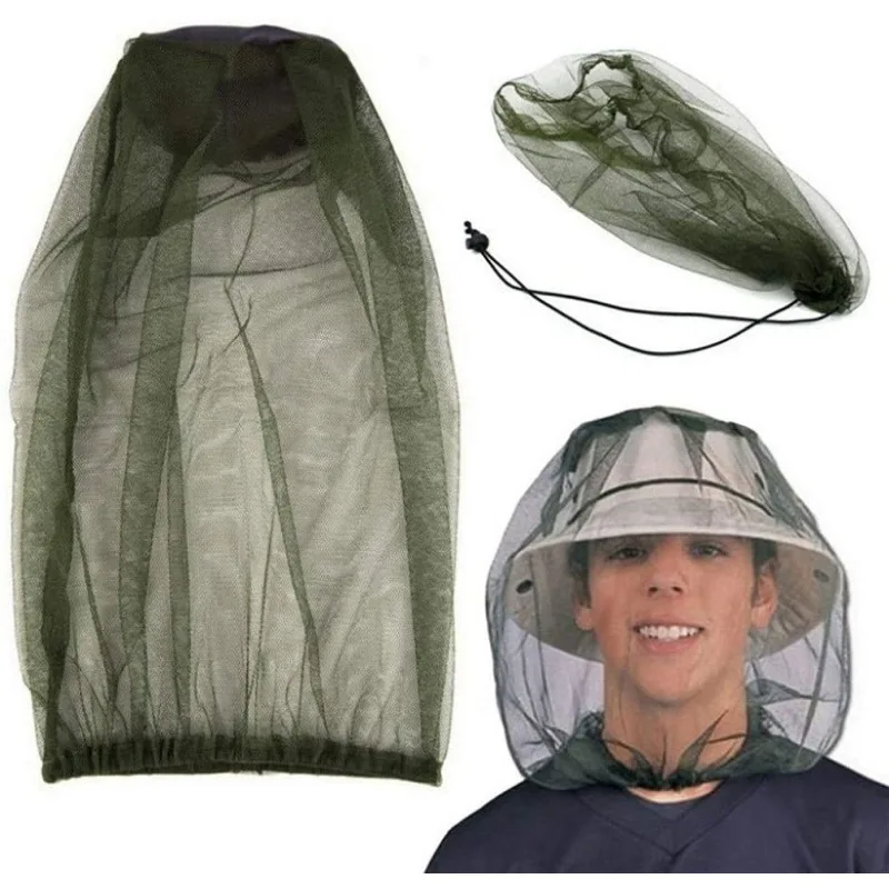 Anti Mosquito Net Hat Men Camping Cap Mosquito Repellent Mask