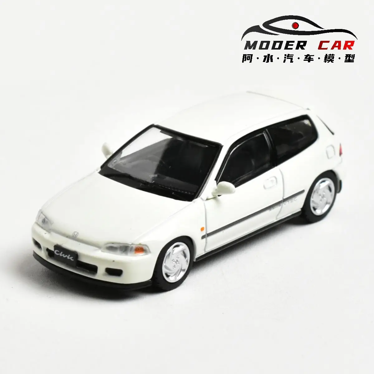 【カスタム品】HONDA CIVIC TYPE-R EK9 1/64 ミニカー 1/64 Hobby Japan Honda Civic Type-R (EK9) Custom White with