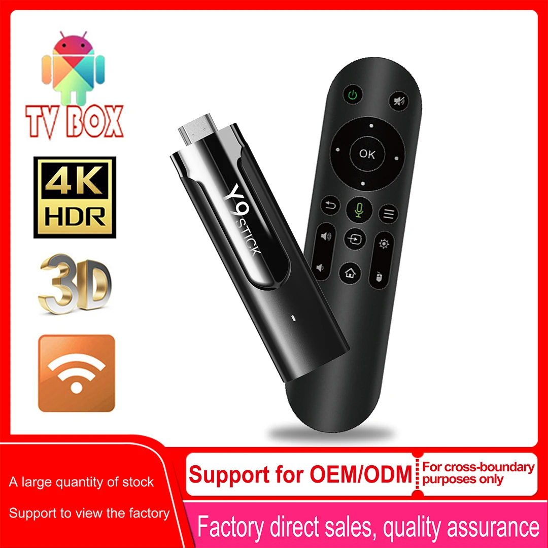 Amlogic S905Y4 Android 11 Tv Stick Tv Apps Dual Wifi Quad Core 4K 3D Bt5.0 Con Assistente Vocale 2Gb Ddr4 Player Support 4K