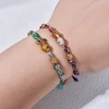 Bracelet poisson mignon en acier inoxydable pour femmes, corde colorée tissée à la main, style Boho, breloque, bijoux d'amitié populaires