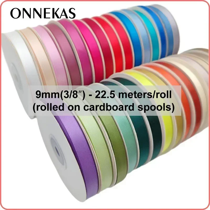 22.5Meters 6/9/16/25/38mm Double Sided SATIN RIBBON Polyester Double Face Silky Ribbon for Eternal Rose (43-84) satin ribbons ribbon supplies satin ribbon polyester ribbon