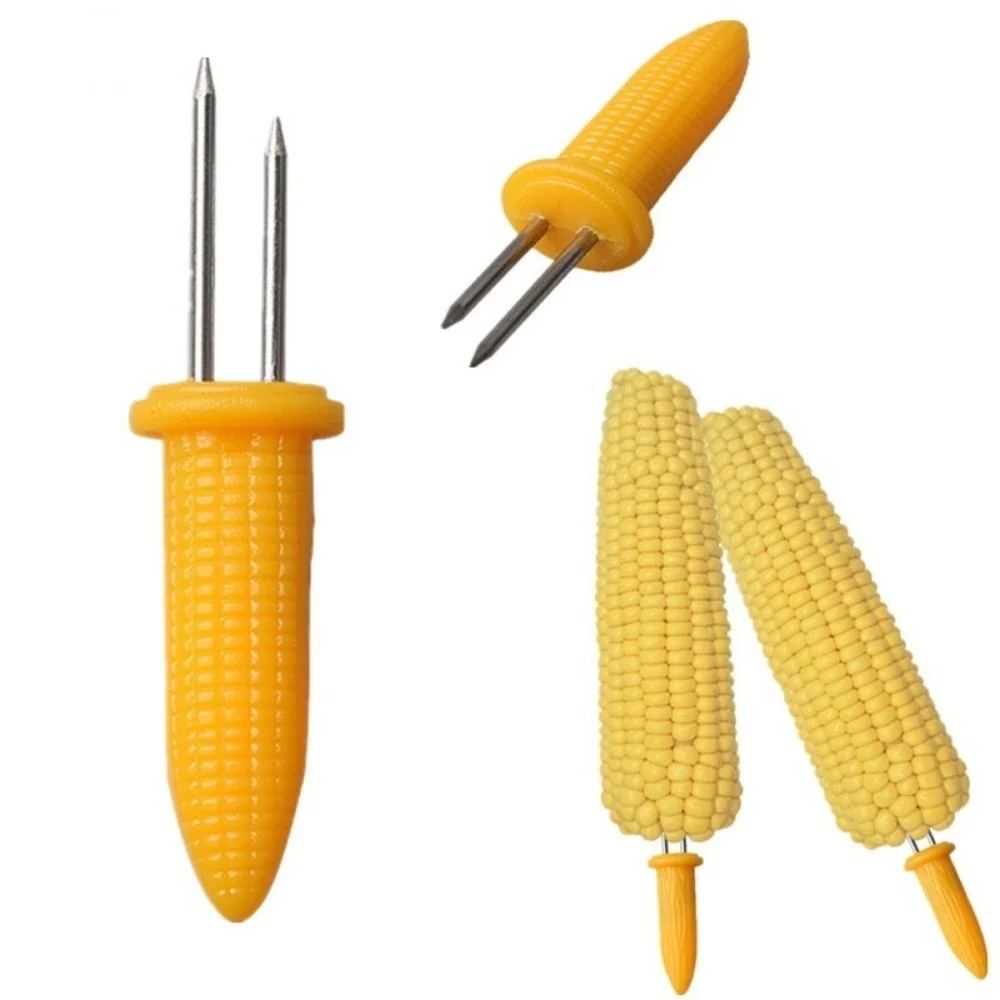 BBQ Corn Holders Fork Multi-Function Stainless Steel Barbecue Corn Tools Party Kitchen Barbecue Supplies 5Pcs/set corn fork bbq tool