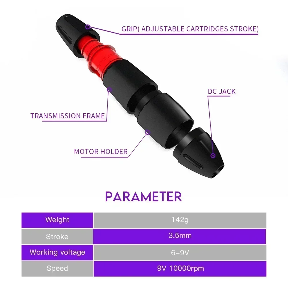 Tattoo kit tattoo pen tattoo supplies Wireless Tattoo Machine Mast K2 Pro Cartridge Needles Rotary Pen with Battery Tattoo Set