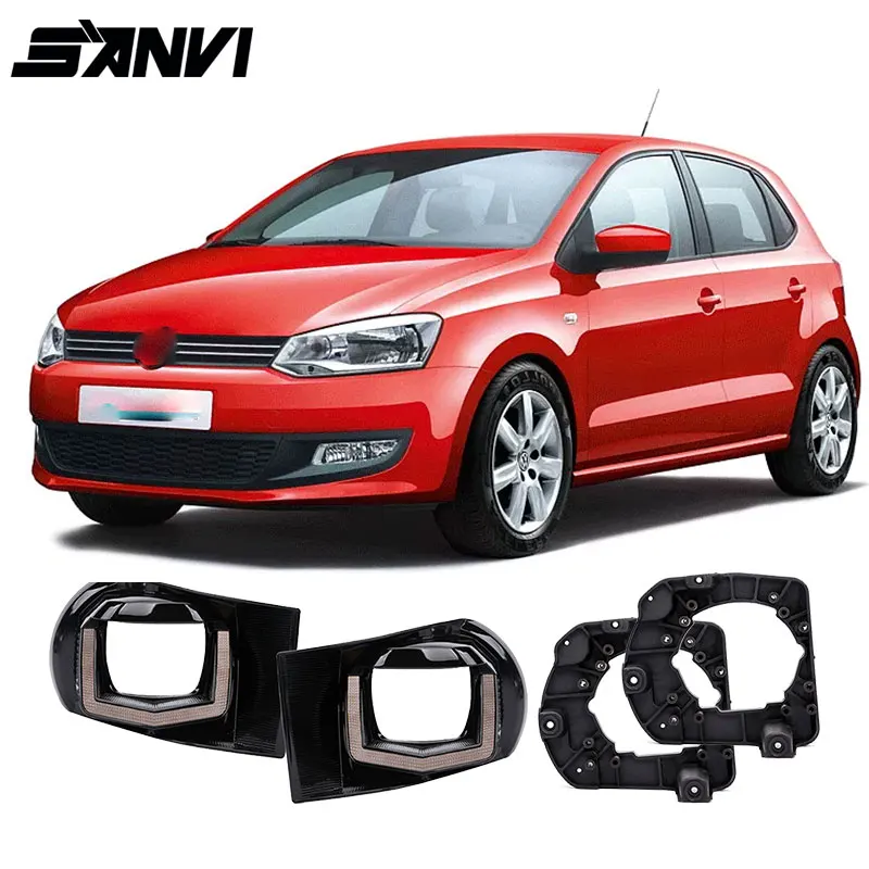 

Sanvi Headlight Liner Framework Adaptors Transition Frame for Volswagen Polo Bora 2010-2016 Upgrade Hella 3R G5 Bi LED Lense