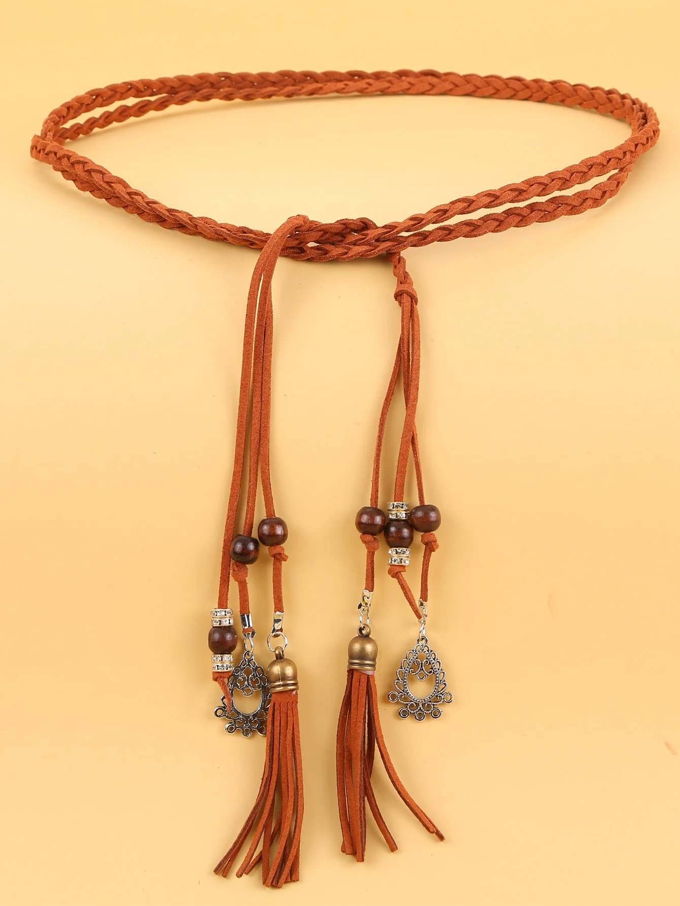 Belt for women, braided rope belt, stylish.