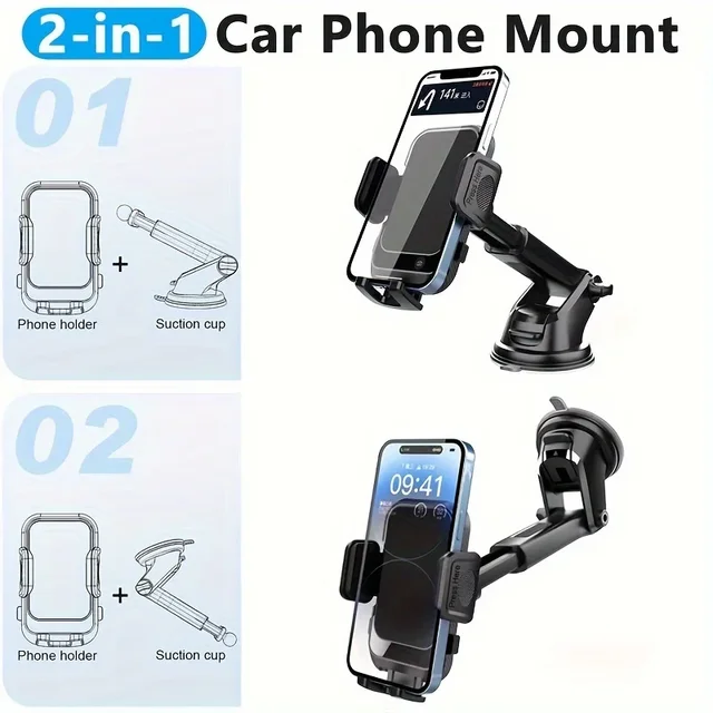General Motors Car Mobile Phone Holder Glass Suction Cup Telescopic Dashboard Mobile Phone Holder