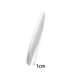 Horsehair Braid for Sewing and Crafting - Stiff Polyester Ribbon for Wedding Decor, Hats, and Fascinators (1cm White)