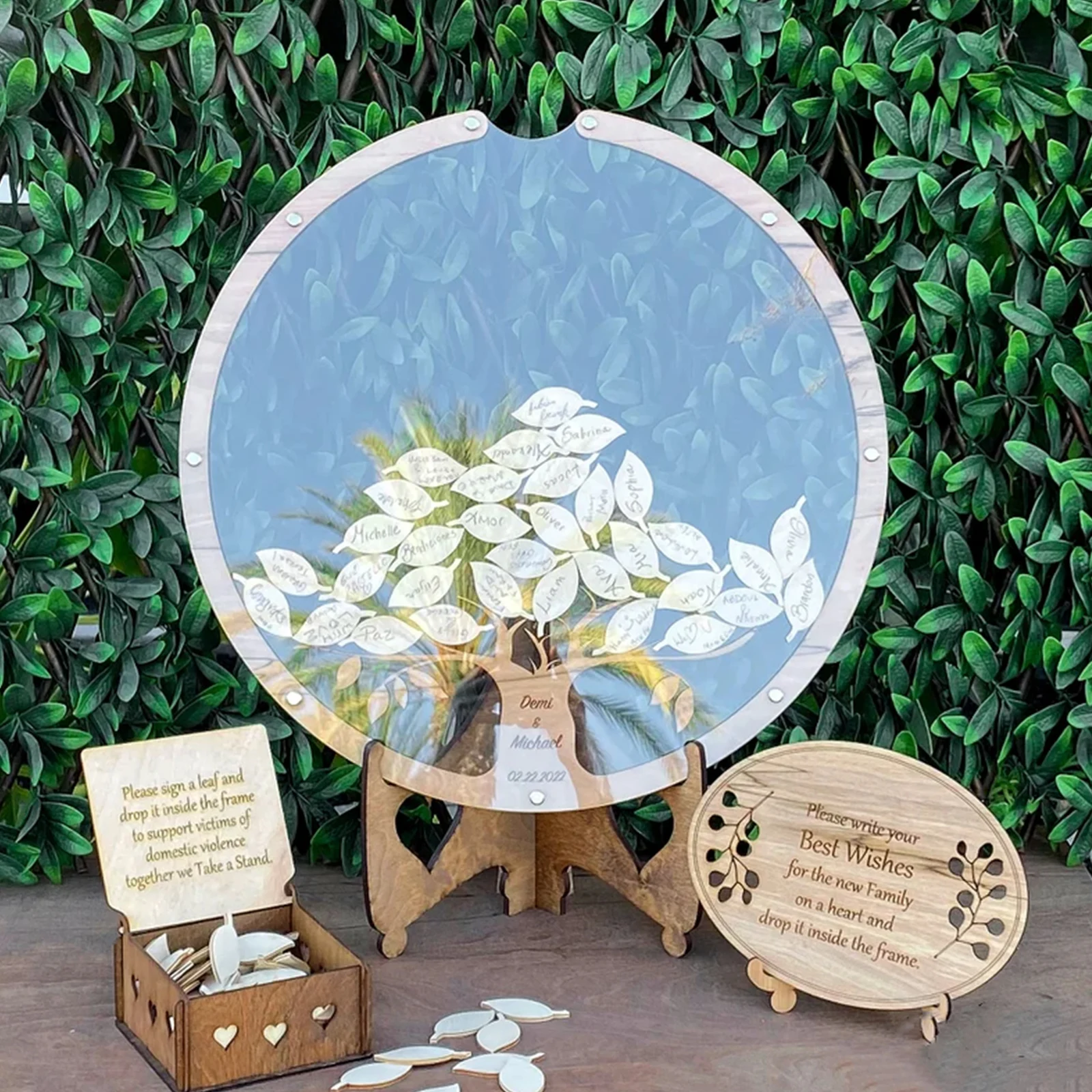 Wedding-Guest-Book-Alternative-Wedding-Decor-Drop-Heart-Guestbook-80 ...