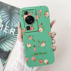 Luxury Candy Painted Cartoon Matte Bumper Soft Case Cover for Huawei P60 Art (Green 1979)