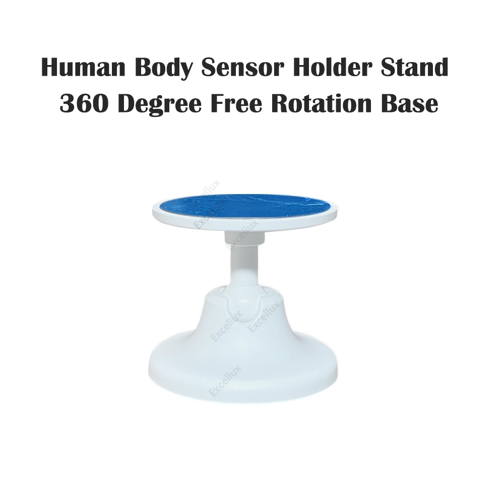 Motion Sensor Holder Human Body Sensor Holder Stand 360 Degree Free Rotation Double Side Adhesive Tape